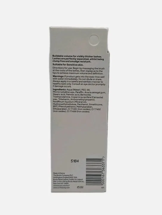 Тушь для ресниц водостойкая объемная No7 Intense Volume, 7 мл, Black — фото 2