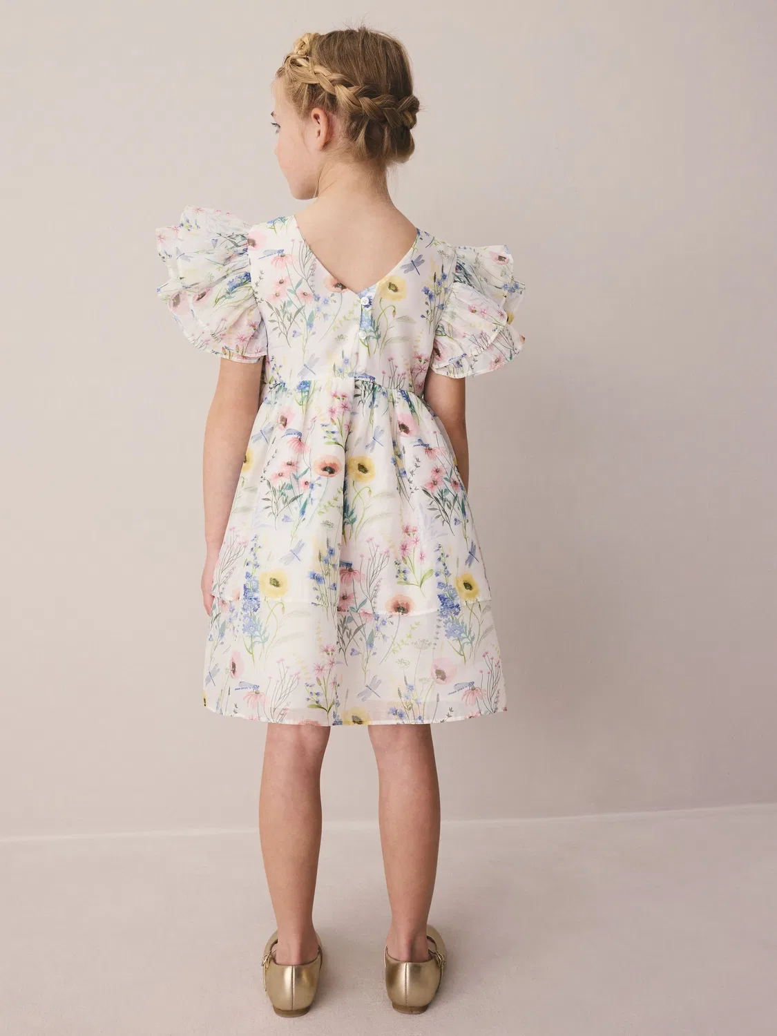 Платье для подружки невесты с цветочным принтом Alford Meadow Laura Ashley, мультиколор — фото 3