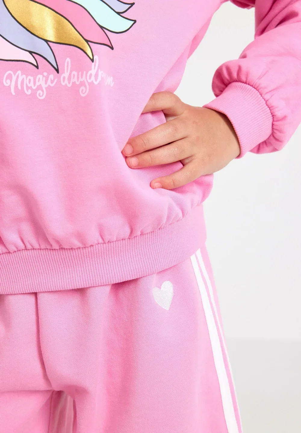 Спортивные штаны с начесом внутри Lindex, Pink — фото 4