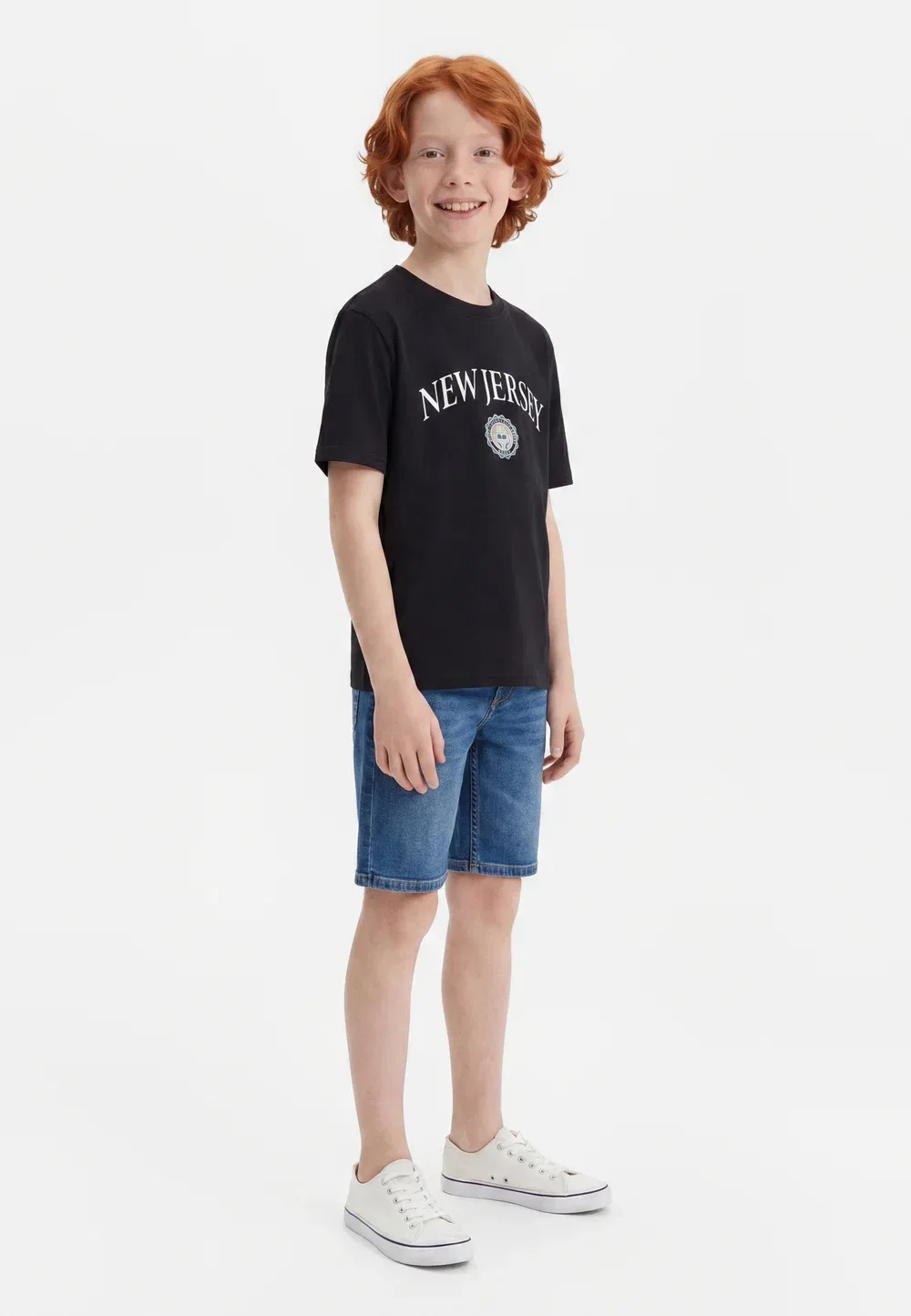 Футболка с принтом университета Оскониш Only & Sons Junior, Black