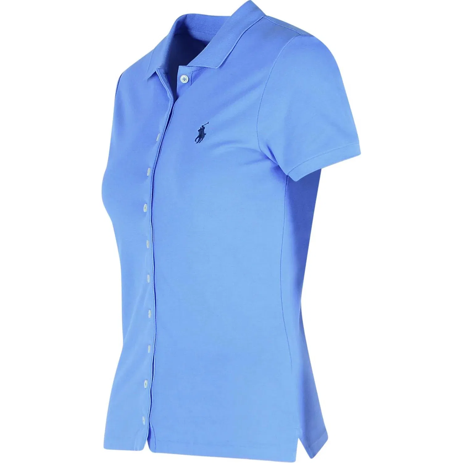 Поло с застегивающейся планкой, Polo Ralph Lauren, Blue — фото 4