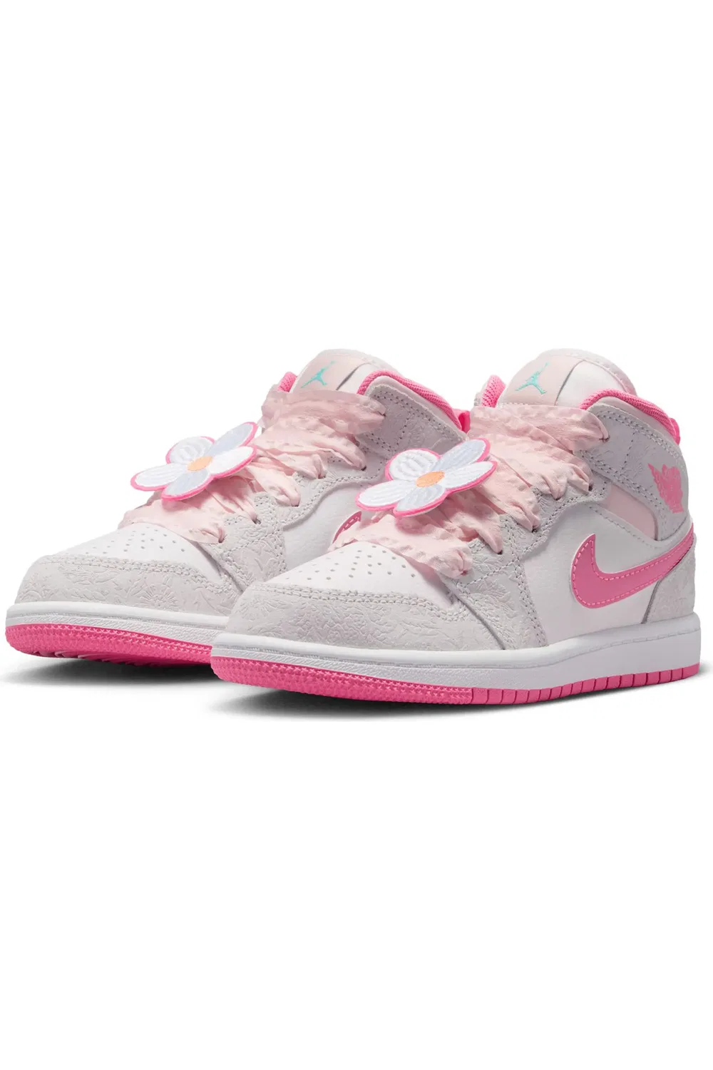 Детские кроссовки высокие Air Jordan 1 Mid Jordan, 001 Vastgy/Pnkglw