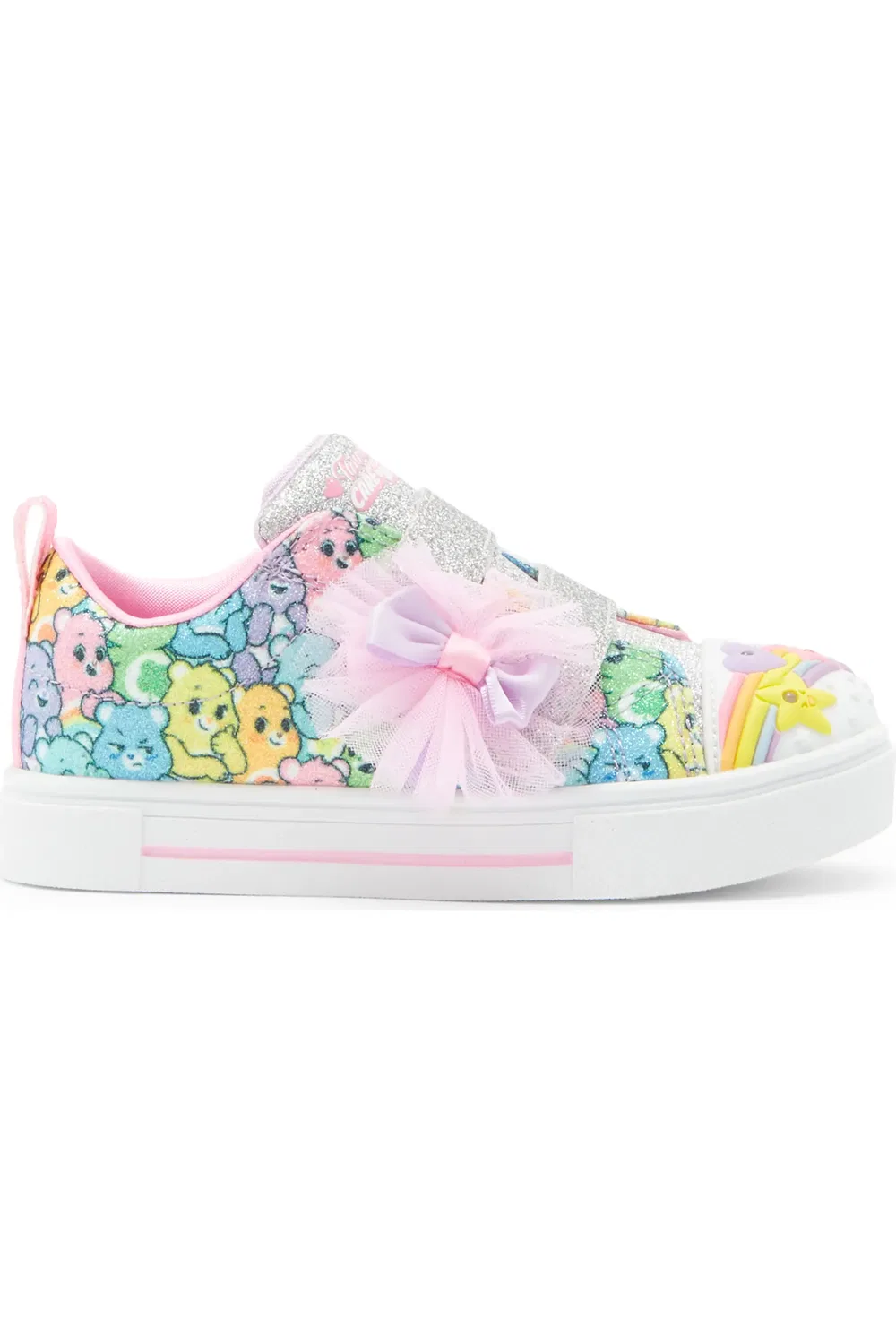 Кроссовки детские с радужным носком Twinkle Toes Sparks Care Bears SKECHERS, Smlt — фото 3