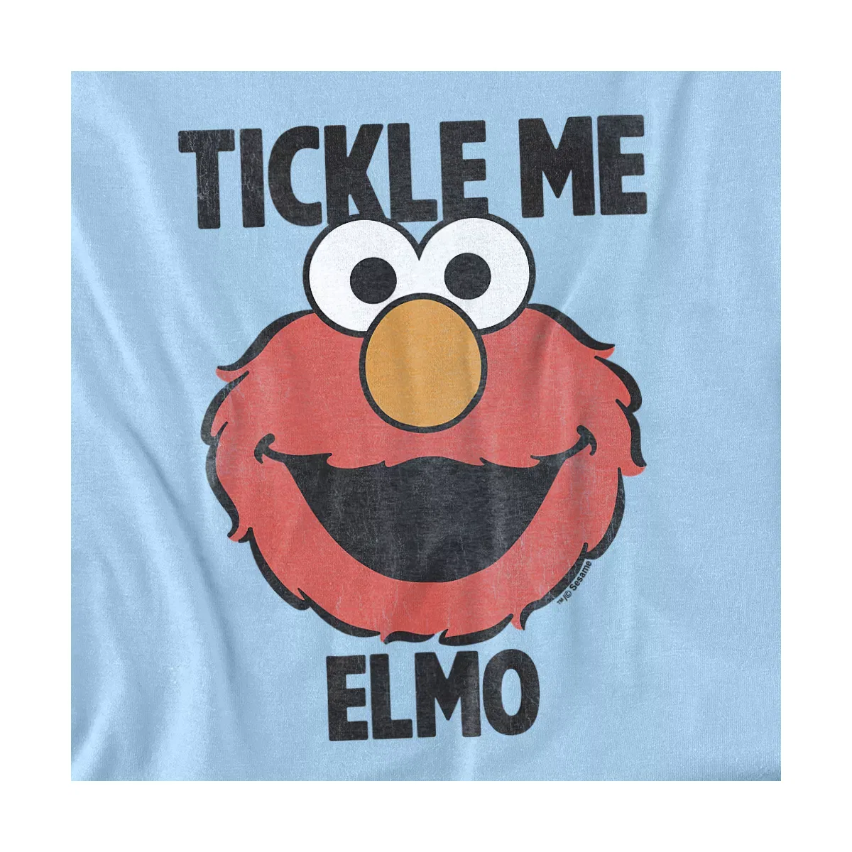 Детское боди с коротким рукавом Tickle Me Elmo Sesame Street, Light Blue — фото 2