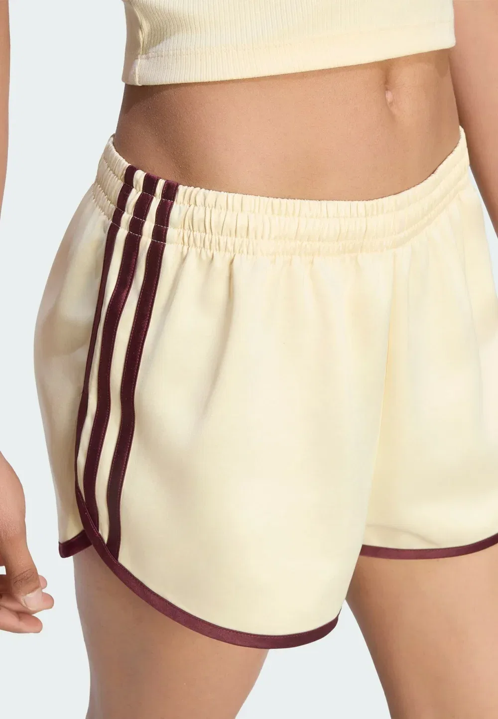 Шорты Adidas Originals, Warm Vanilla Maroon — фото 3