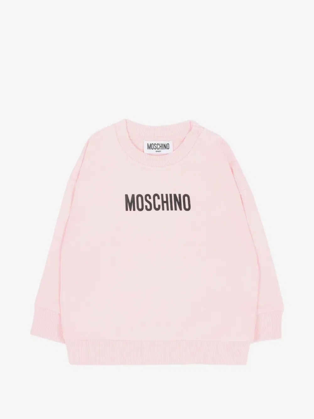Толстовка с логотипом Moschino Kids, розовый