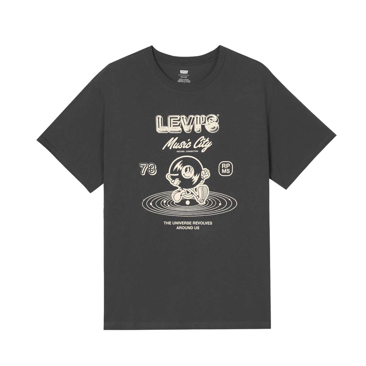 Футболка детская Black Crew Neck Moderate Levis, Black