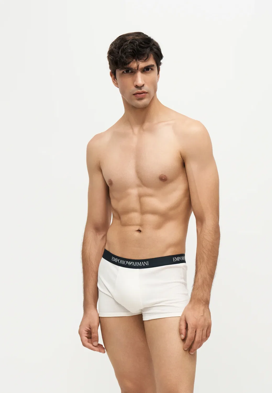 3 шт. - трусы Emporio Armani, Blue/Dark Blue/Off-White — фото 2
