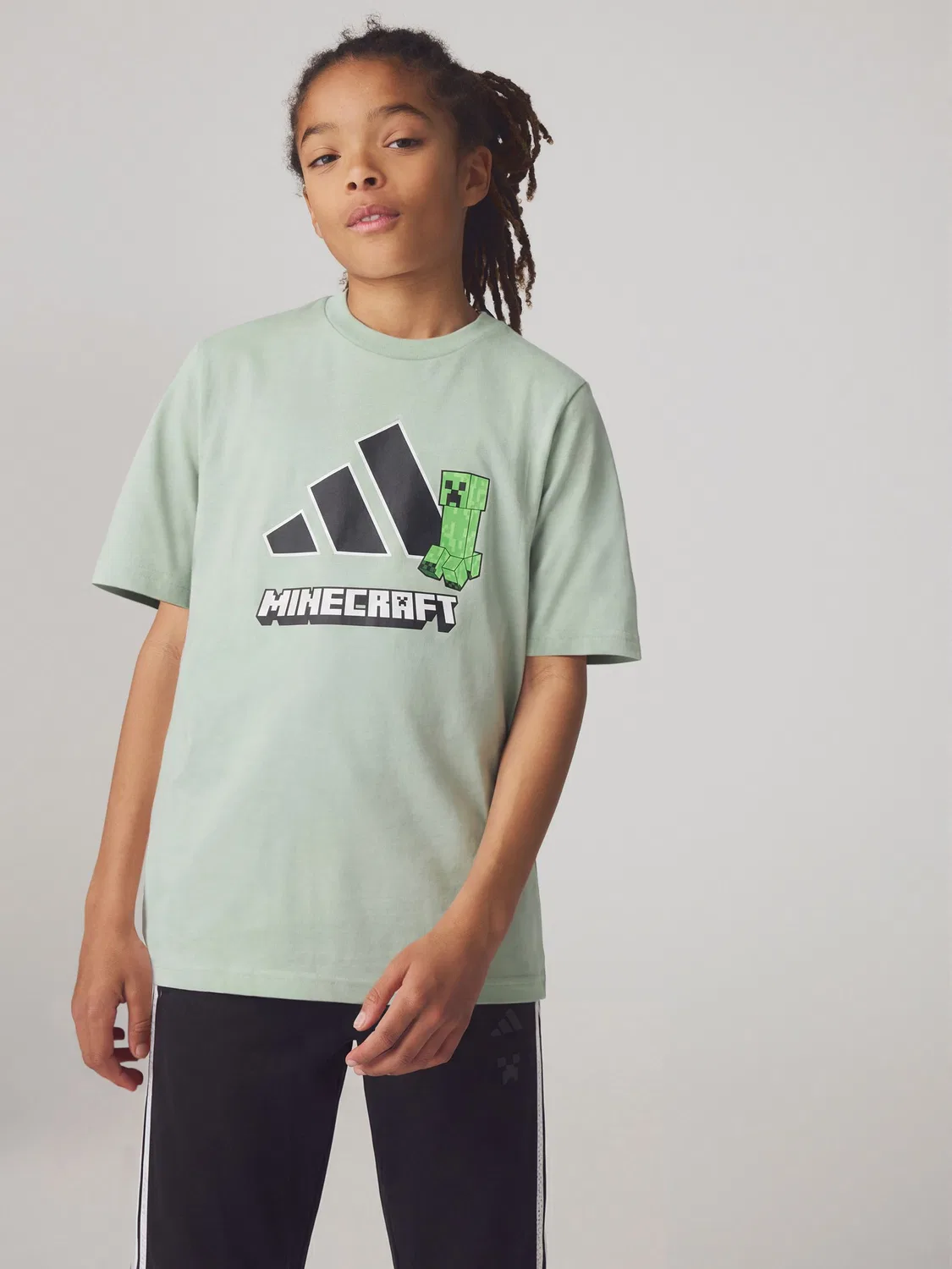 Футболка тренировочная Minecraft Climacool adidas, зеленый