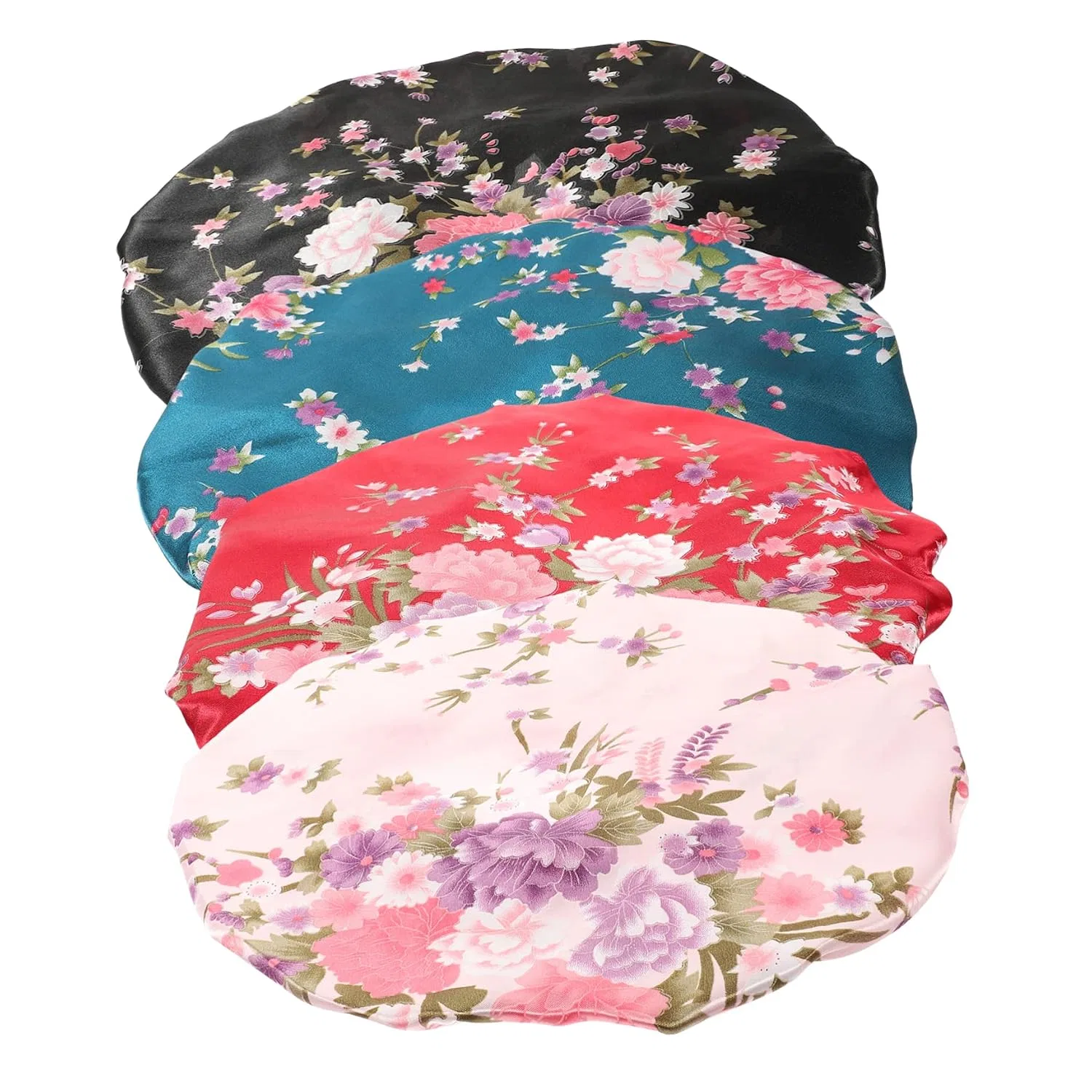 Шапочка для душаs 12-Pack Satin, FRCOLOR, 27x27 cm, Weinrot — фото 3