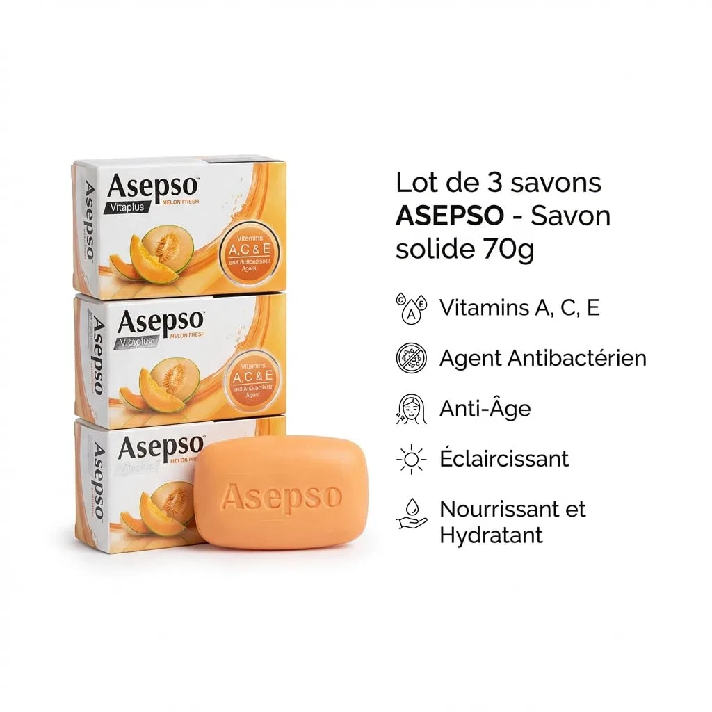 Твердое мыло с ароматом свежей дыни, ALIBOOSTER, набор 3x70 г — фото 4