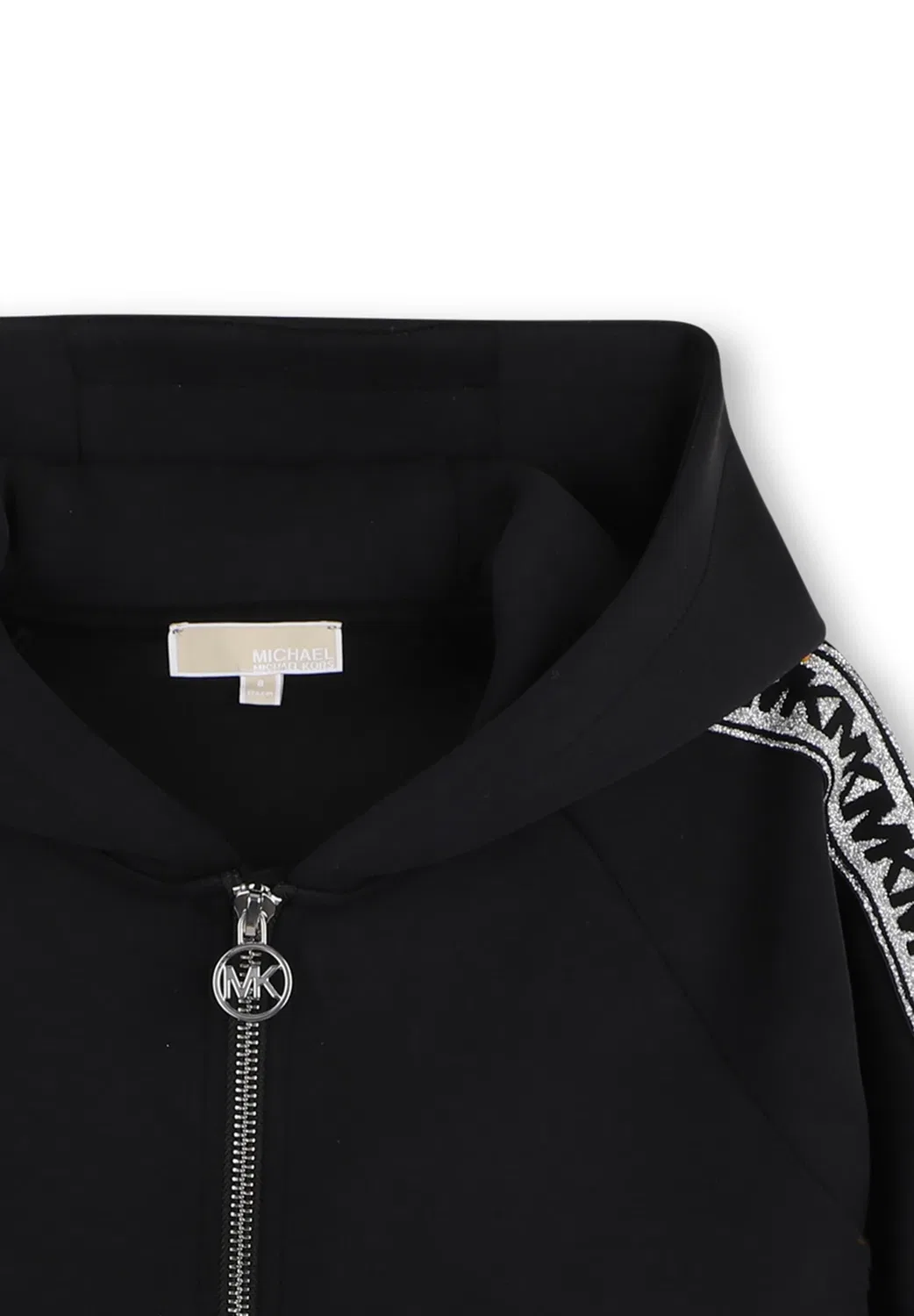 Кардиган с капюшоном для детей и подростков - толстовка на молнии Michael Kors Kids, Black — фото 4