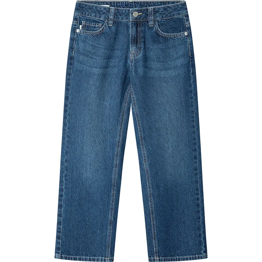 Джинсы прямого кроя с высокой посадкой Robyne Pepe Jeans, синий