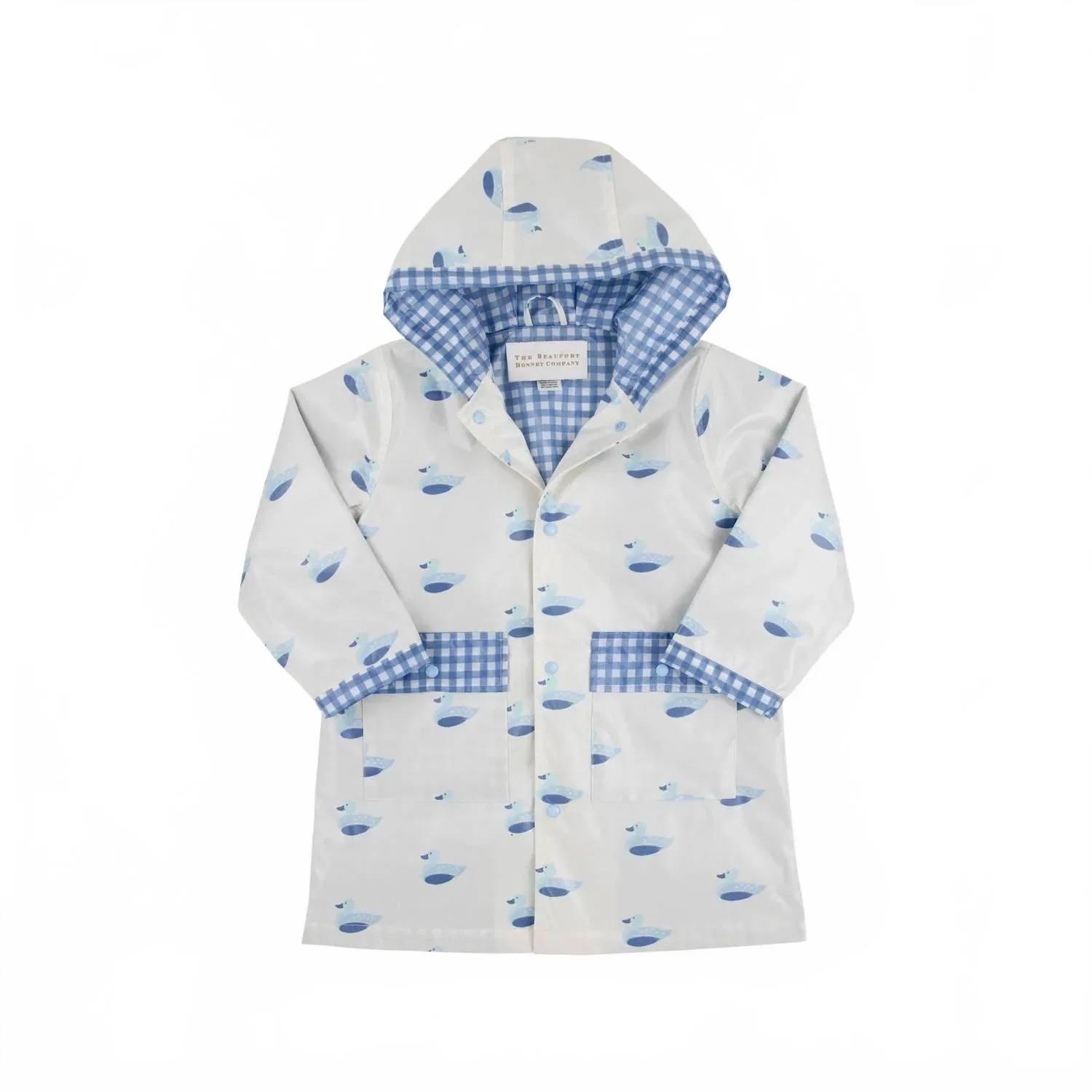 Детская куртка дождевик с принтом Merrimack Quack Sunshine Slicker Beaufort Bonnet, Park City Periwinkle