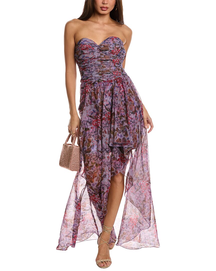 

Шифоновое платье макси Chiara Boni La Petite Robe Sujeewa, фиолетовый