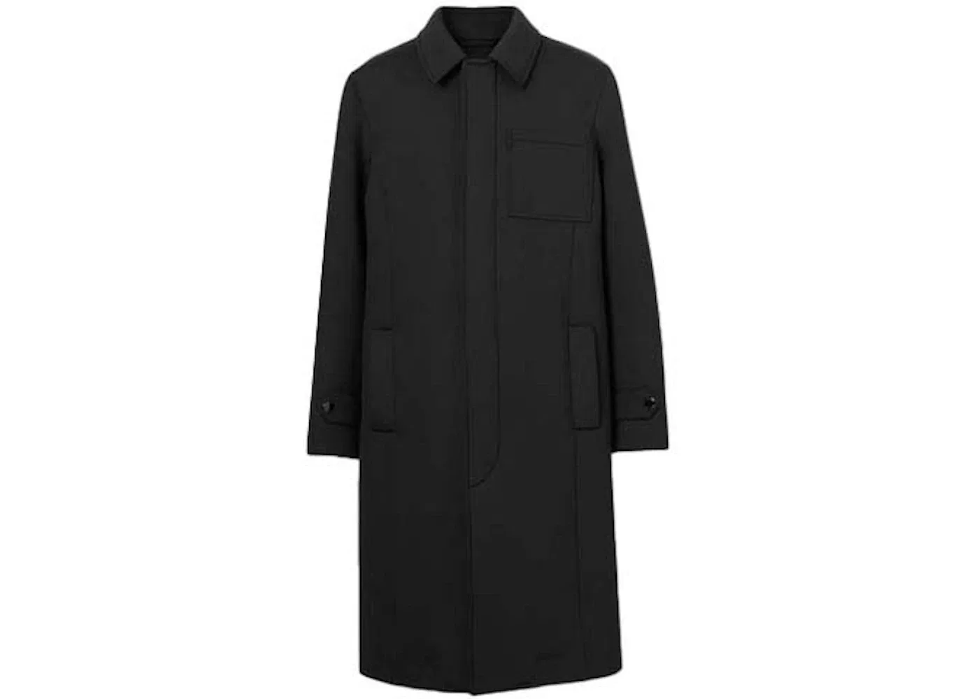 Мужское пальто длинное Burberry Overcoat, Black