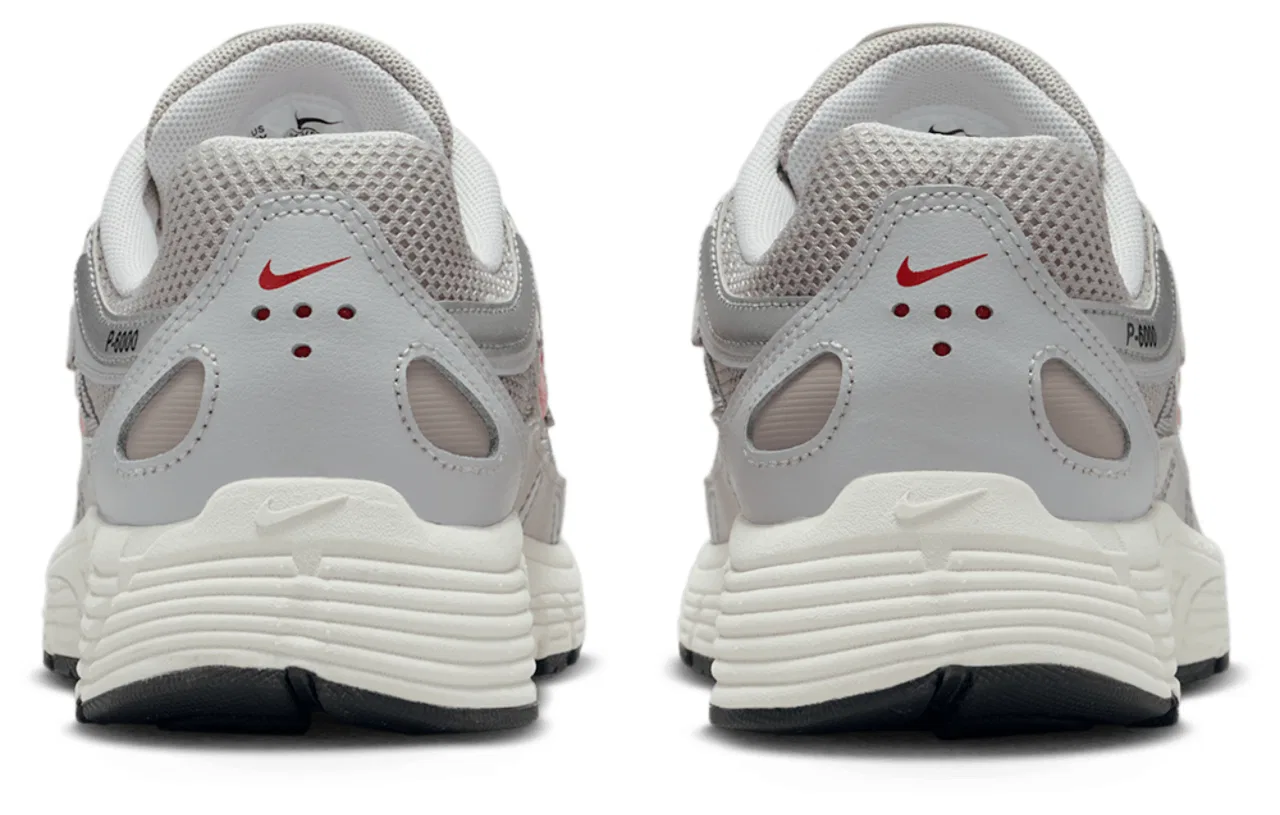 Кроссовки для мальчиков P-6000 Nike, цвет College Grey/Fire Red/Vast Grey — фото 3
