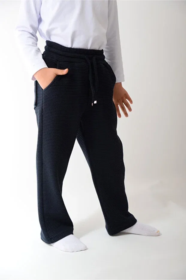 Детские брюки для мальчиков мешковатые Kidspitircik, Navy Blue — фото 3