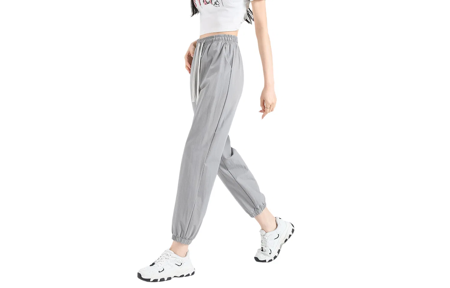 Детские повседневные штаны с манжетами BALENO, Heather Gray