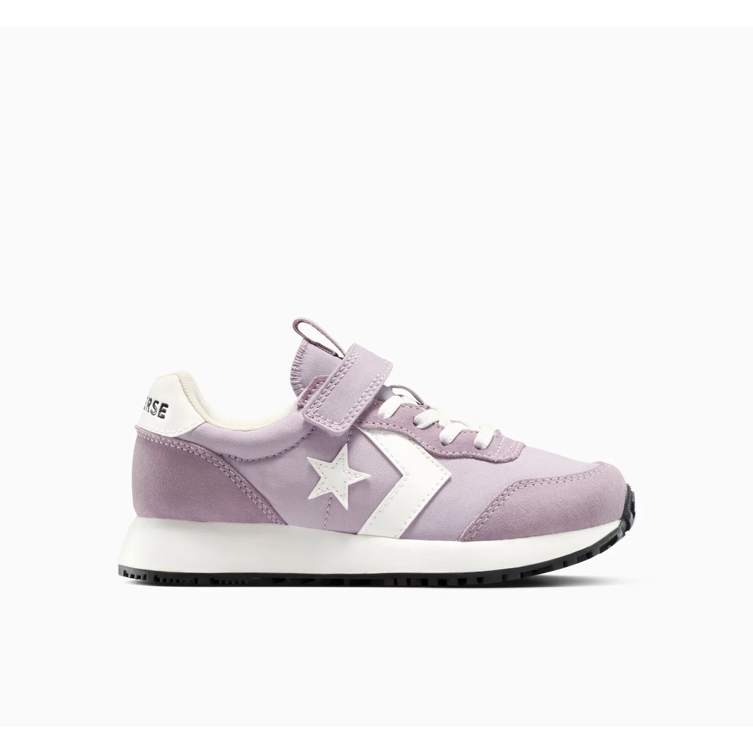 Детские кеды на липучке Converse, Altitude Lilac/Vintage White/Black — фото 2
