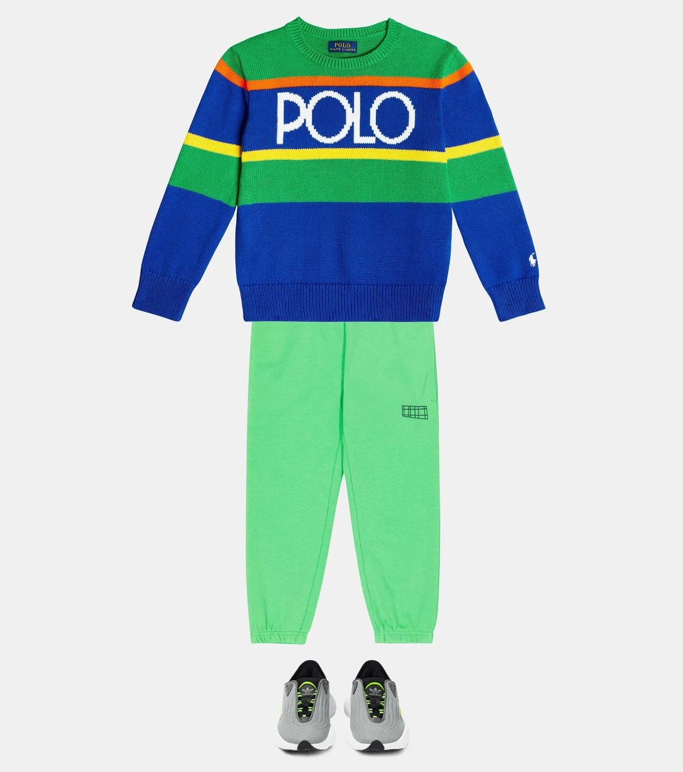 Свитшот с жаккардовым узором Polo Ralph Lauren Kids, мультиколор — фото 2