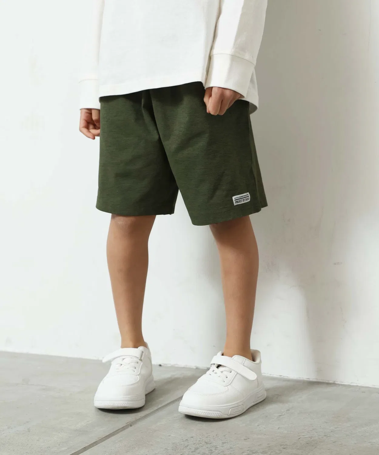 Детские шорты без рукавов с принтом THE CASUAL, Khaki