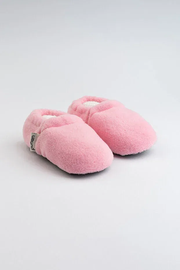 Детские пинетки хлопковые с нескользящей подошвой Pufien, Pink