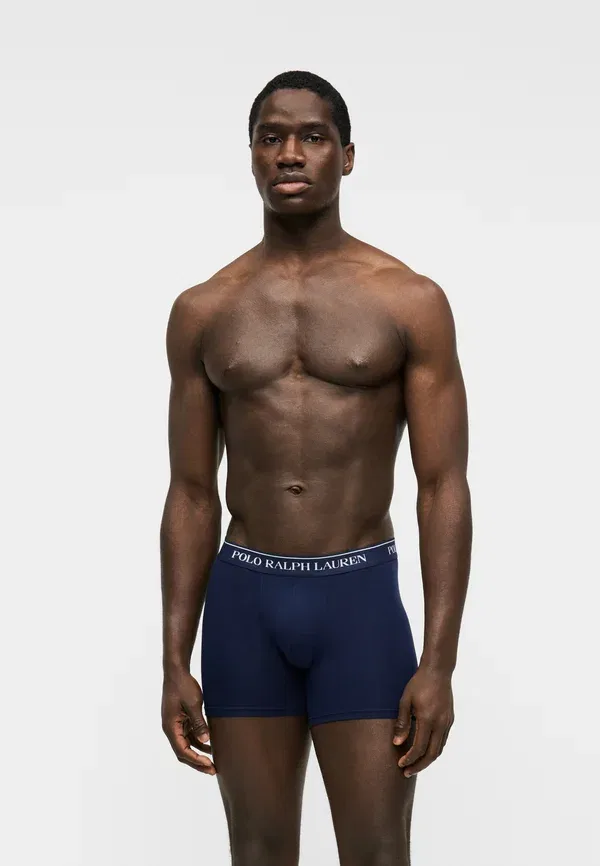 Комплект из 3 боксерских трусов Polo Ralph Lauren, белый/темно-синий — фото 2