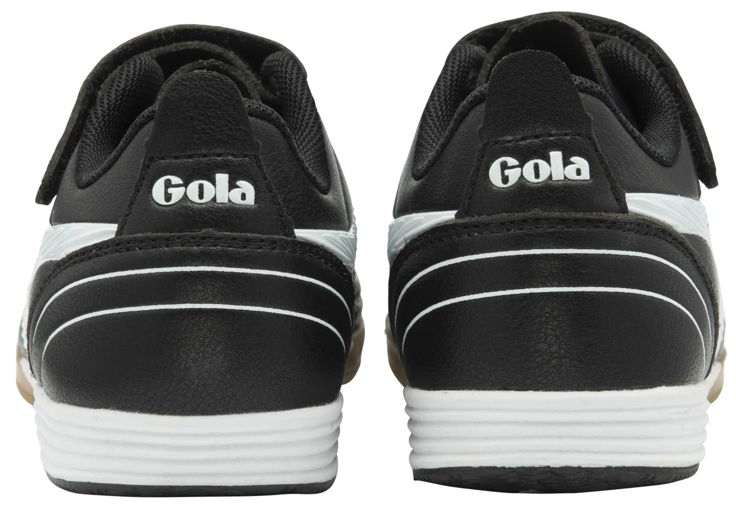 Детские бутсы для мальчиков с липучкой Gola Super Cobra TX Qf (Quick Fasten) Gola, Black White — фото 3