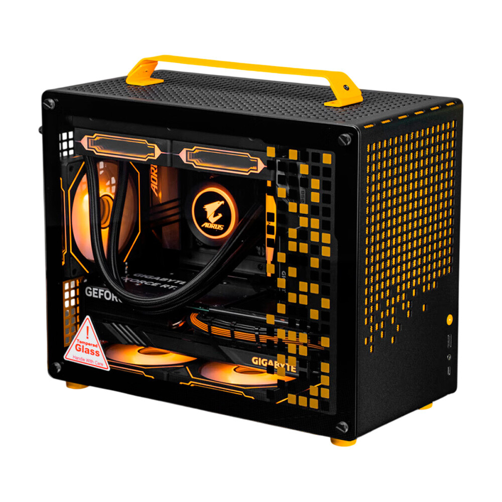 

Системный блок Gigabyte, 16 ГБ/1 ТБ, Core i7-14700KF, RTX 4060 Ti, Z20 Case, чёрный/жёлтый