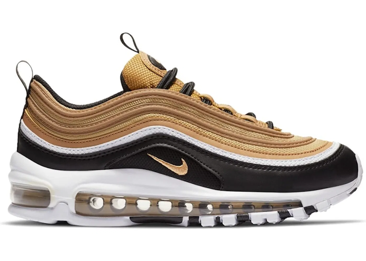 Детские кроссовки Lifestyle Nike Air Max 97, Metallic Gold/Black-White-Metallic Gold