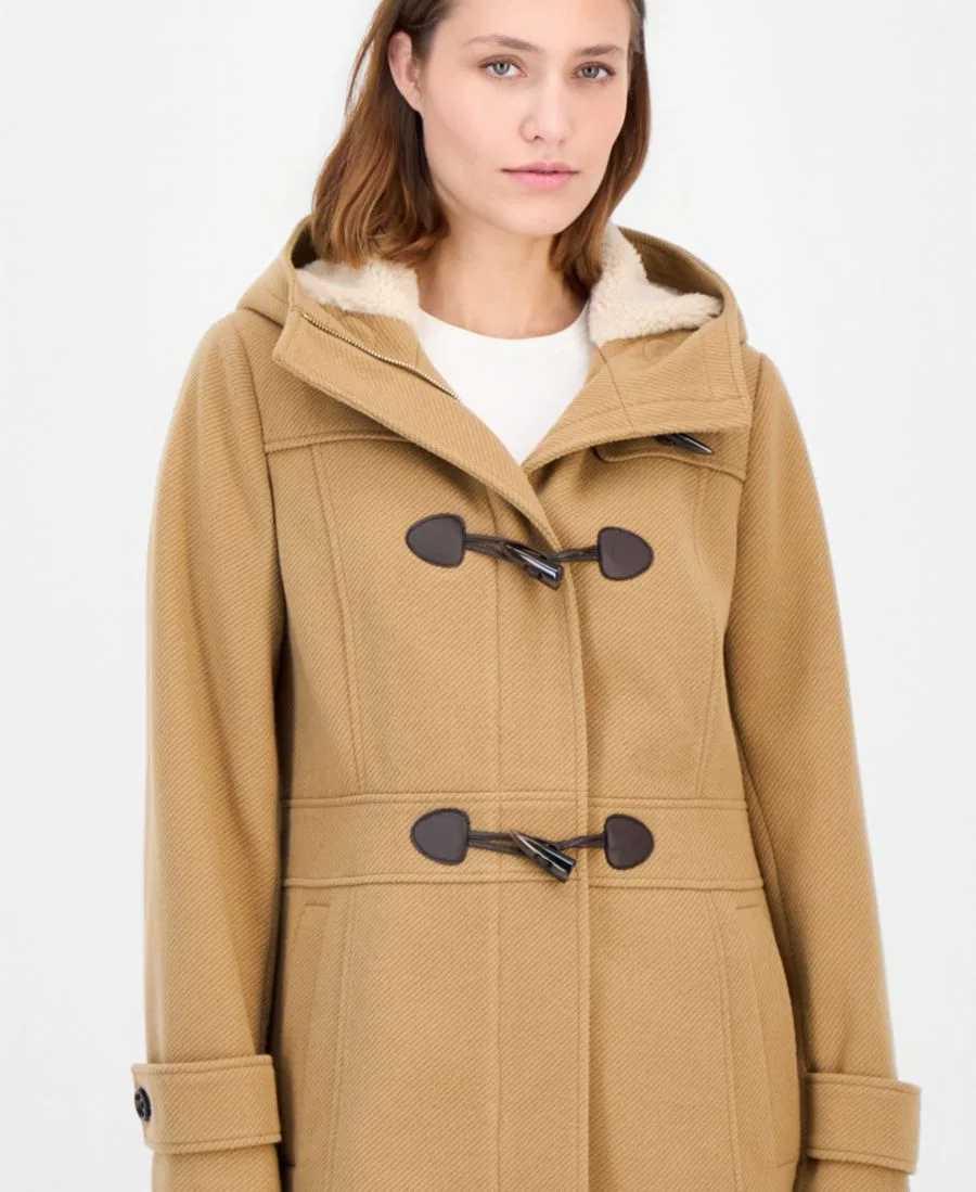 Пальто-тренчкот с капюшоном на молнии и тоглами, с подкладкой из флиса Tommy Hilfiger, Camel — фото 4