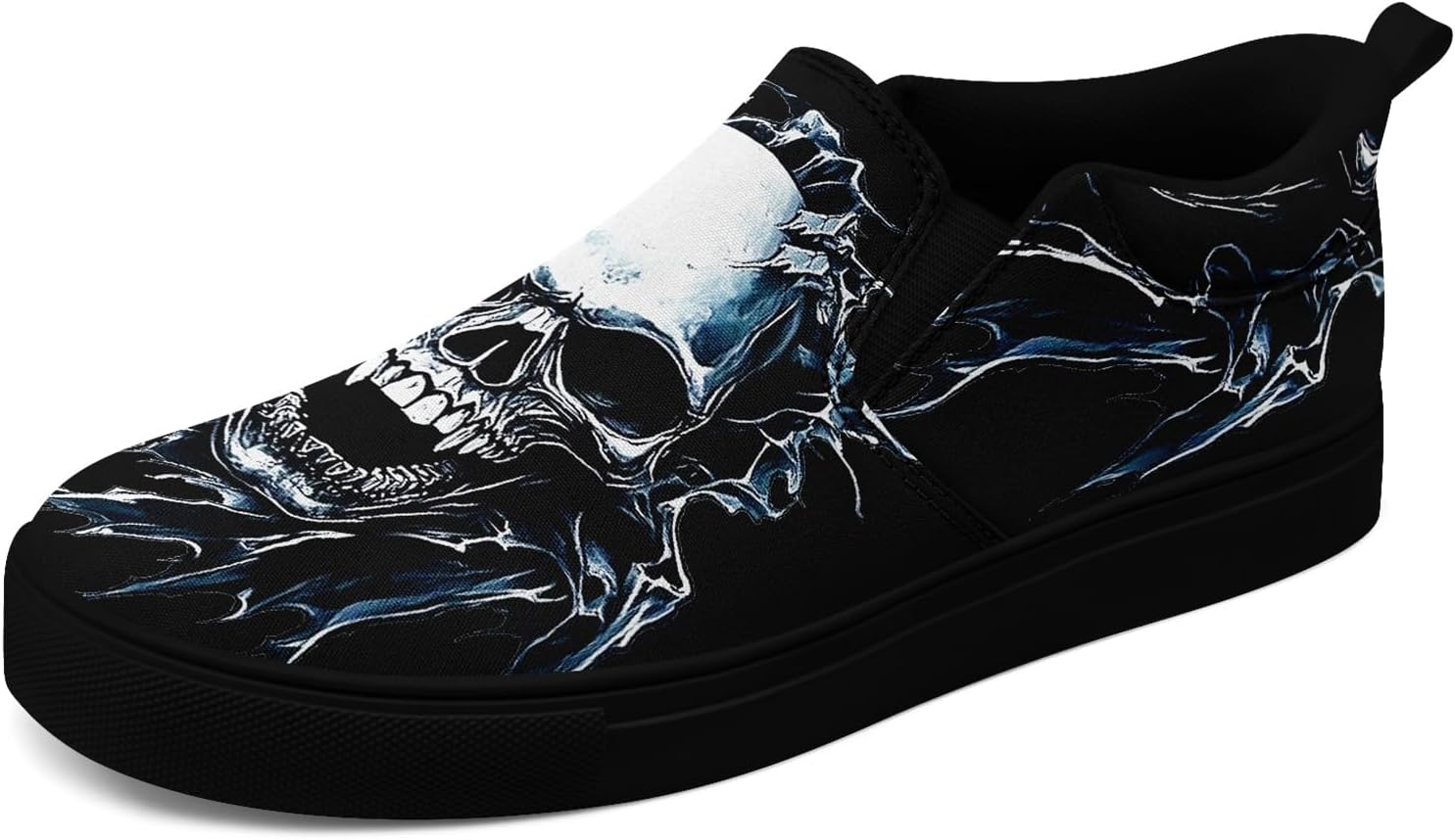 

Женские готические слипоны с черепом AWSOLE на холщовой основе, мужские низкие кеды с темным арт-розовым дизайном, стильные кроссовки, удобная модная обувь для уличного стиля