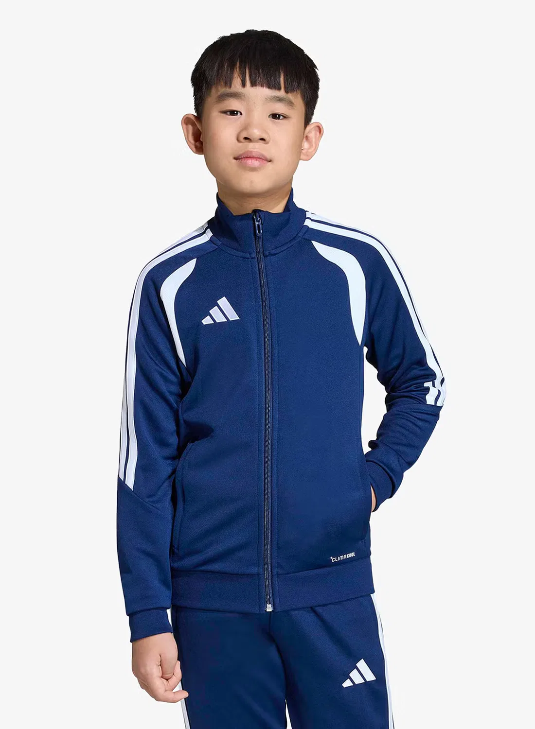 Куртка тренировочная с длинным рукавом Tiro26 Adidas, голубой — фото 3