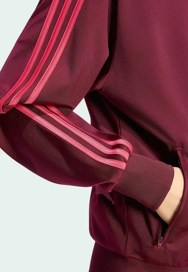 Спортивная куртка Firebird свободного кроя - тренировочная куртка Adidas Originals, розовый/бордовый — фото 4