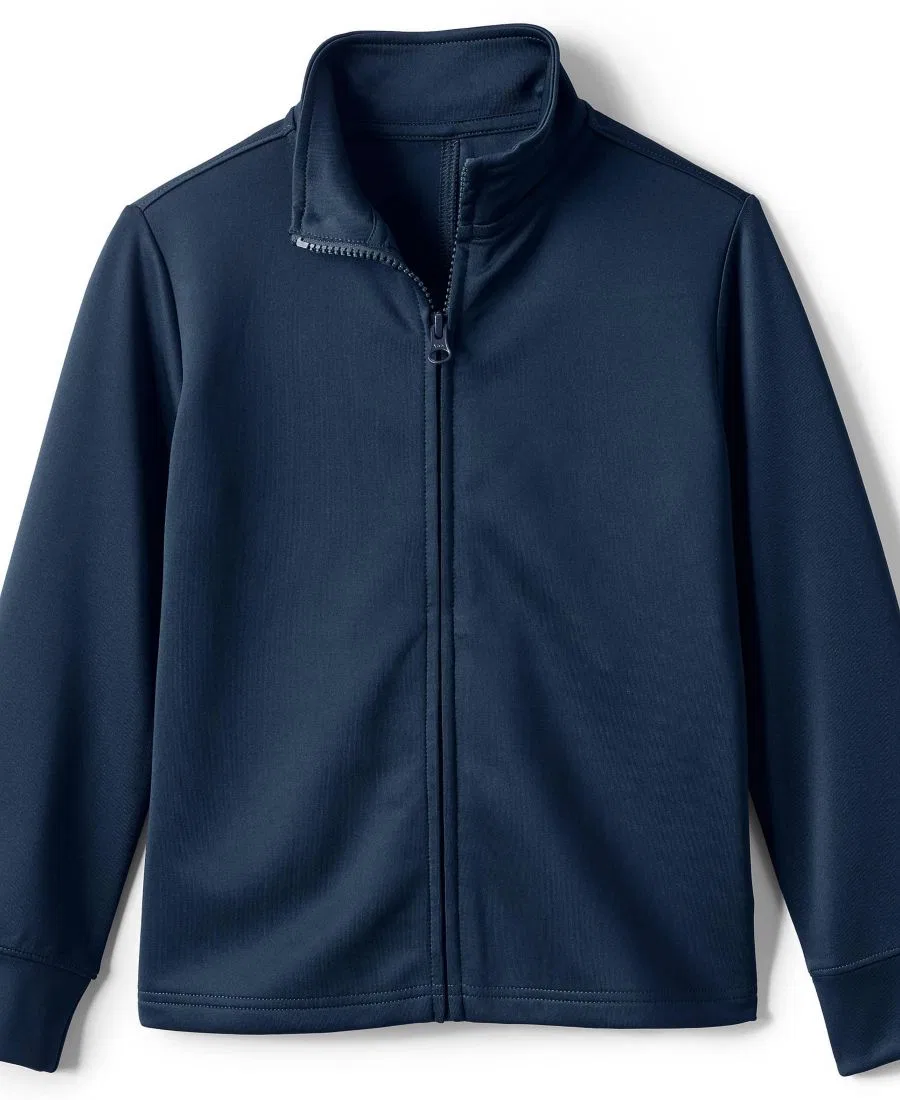 Детская спортивная куртка с молнией Active Performance Full Zip Lands' End, Classic Navy