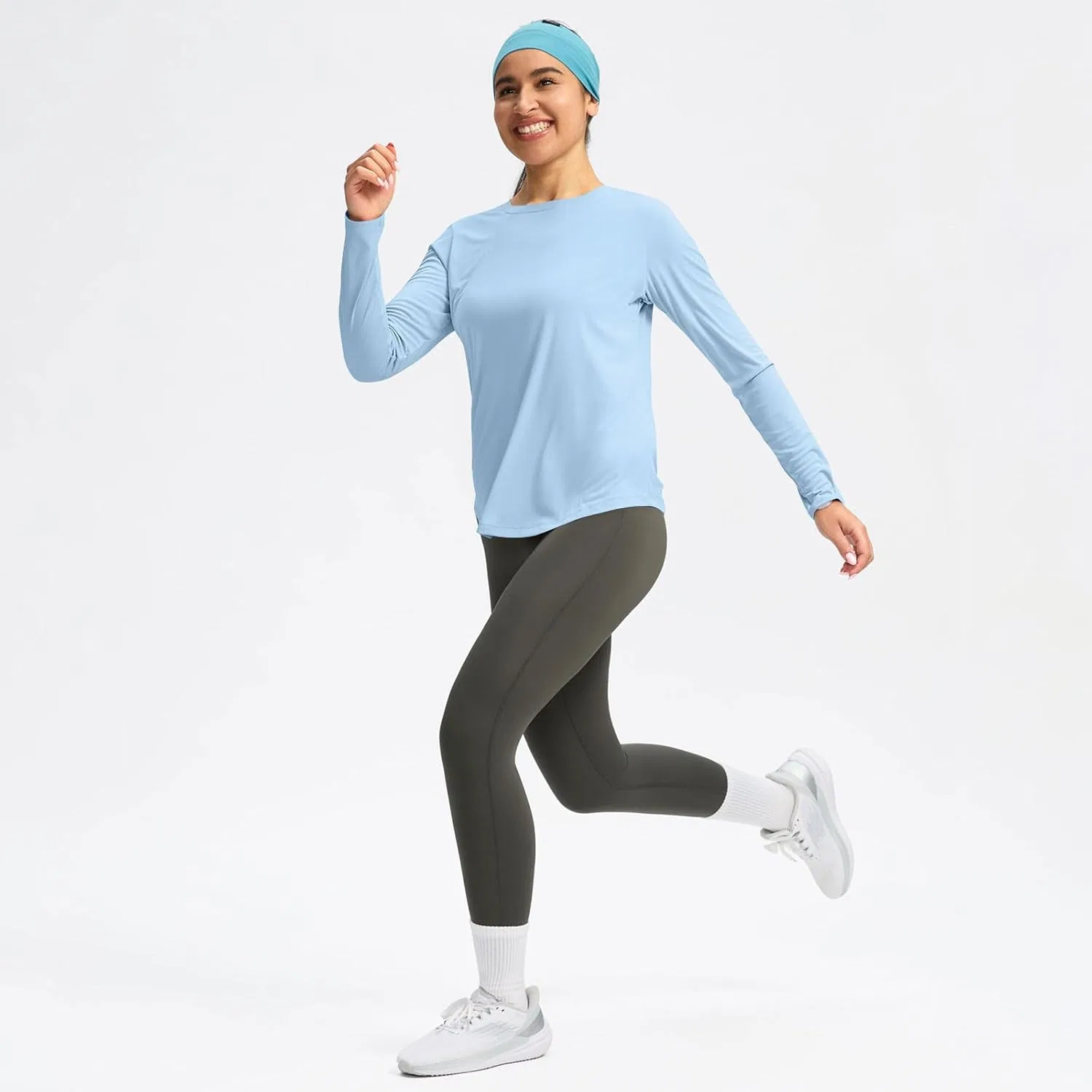 Женская рашгард с защитой UPF 50+ Pelang, Light Blue — фото 2