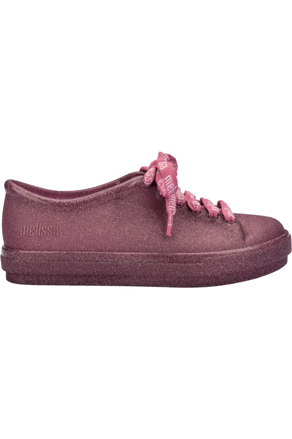 Детские кроссовки легкие на шнуровке Hip M Lover Melissa, Glitter/Pink — фото 2