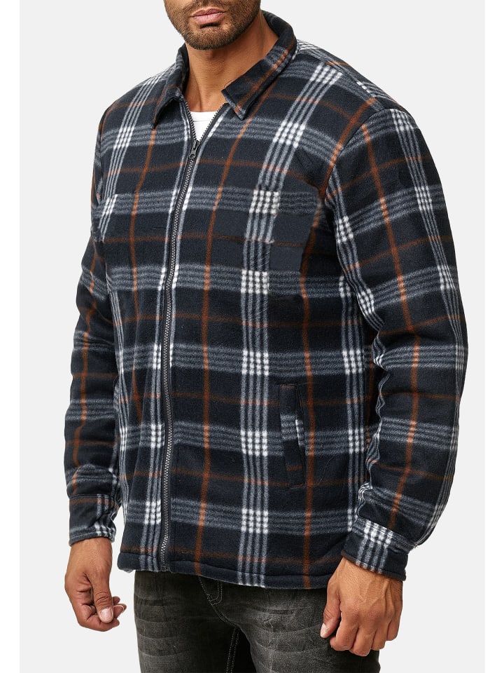 

Переходная куртка Arizona-Shopping Fleece Hemd Holzfäller Jacke Karierte Arbeitsjacke, темно-синий