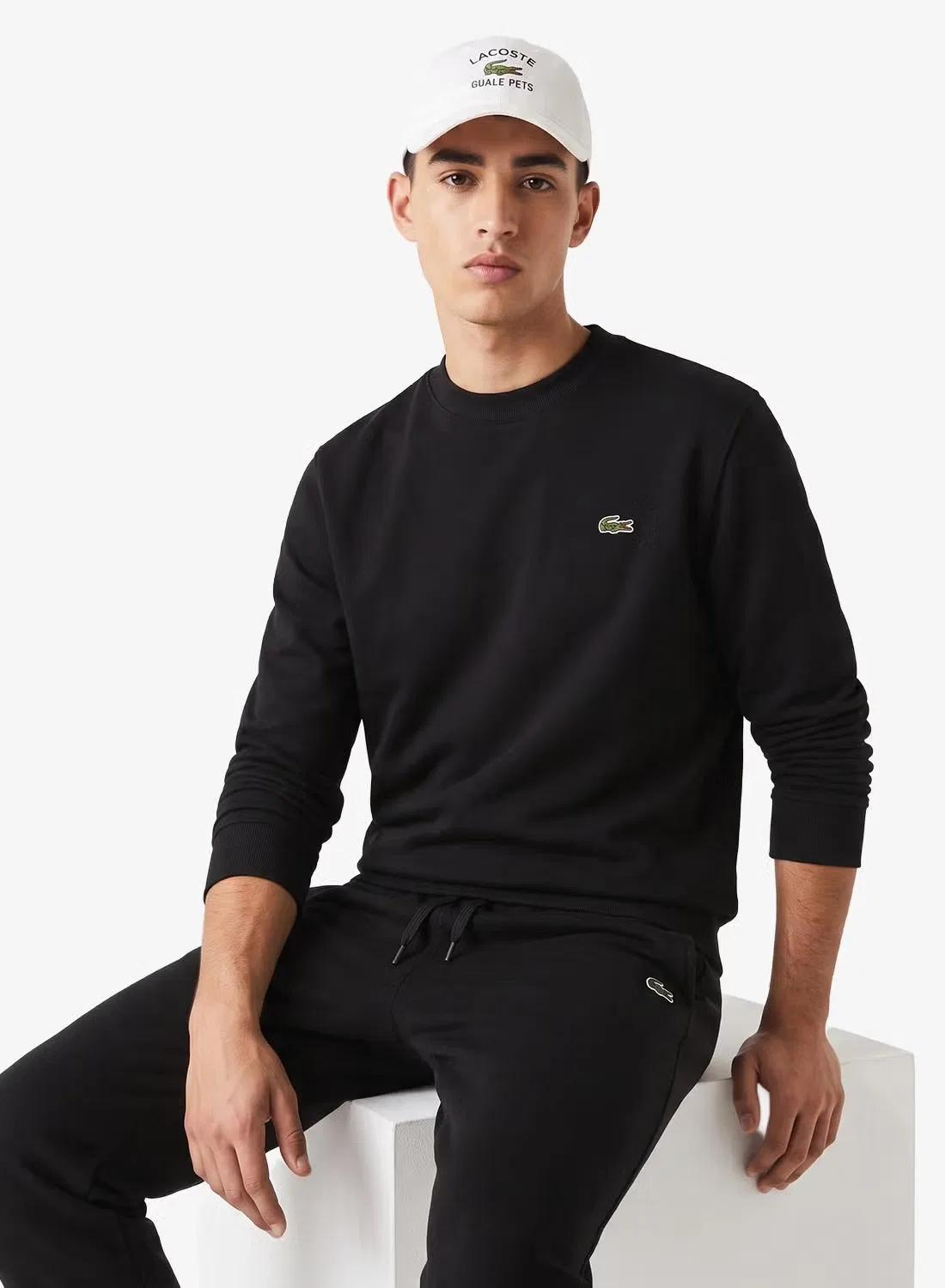 Свитшот с логотипом Lacoste, черный