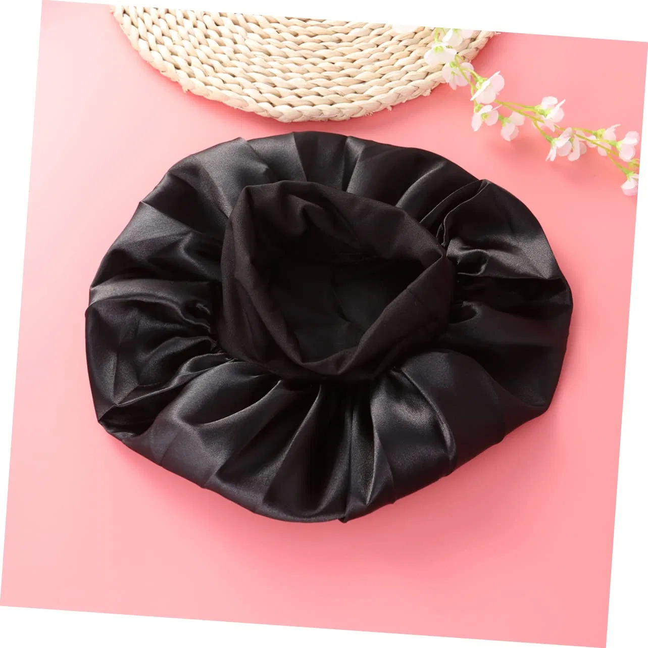 Набор шапочек для душа с широкими краями Baluue, 4 шт, 30x30x2 см, Black — фото 2