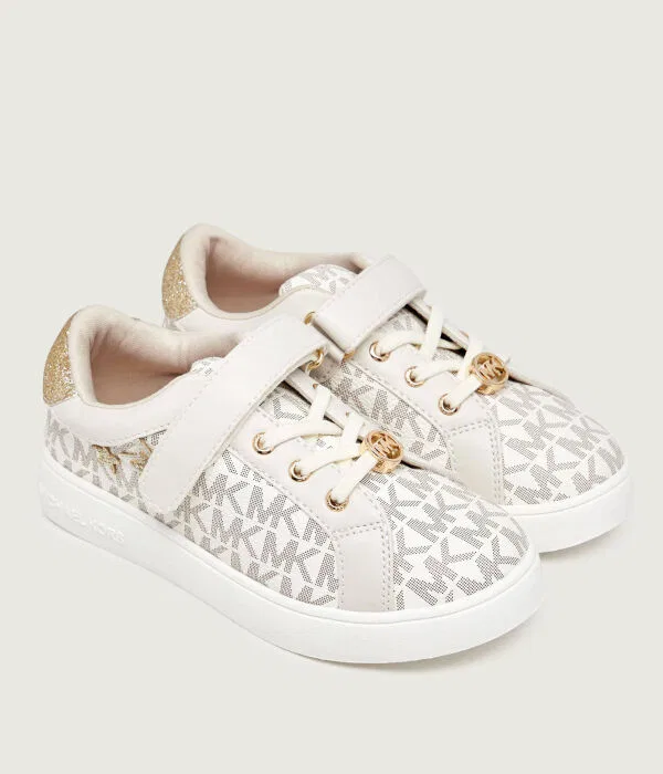 Детские кроссовки для девочек из искусственной кожи Jem Raine Star PS Michael Kors Kids, белый — фото 2