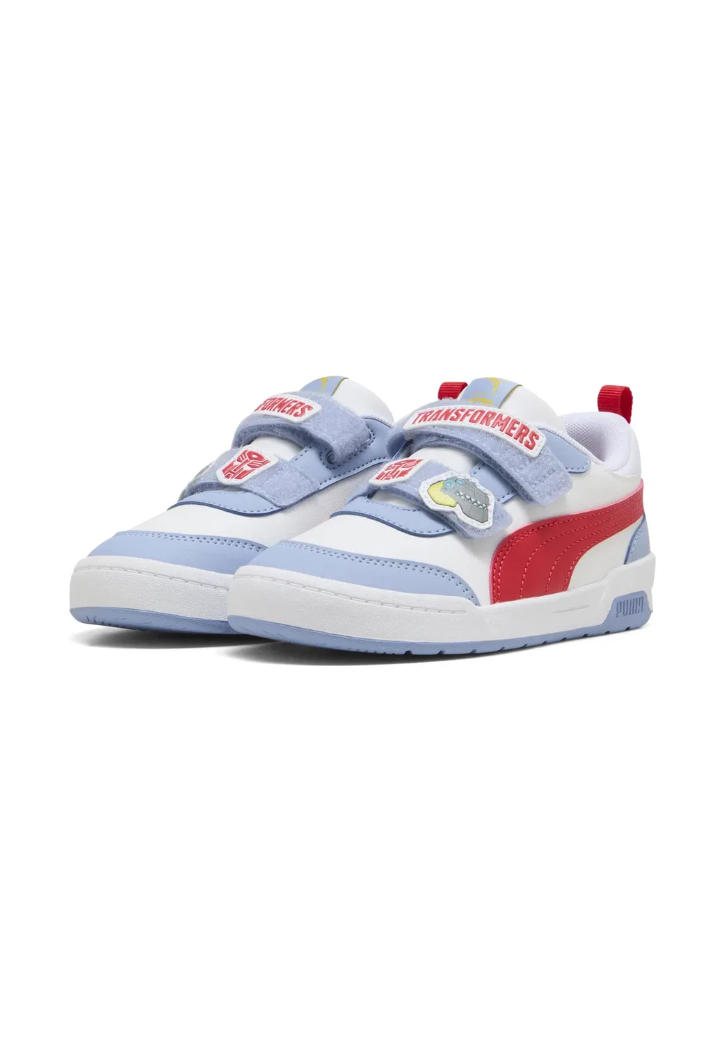 Кроссовки X Transformers Multiflex 2 SL унисекс - обувь для скейтбординга Puma, White-For All Time Red-Chambray Blue — фото 4