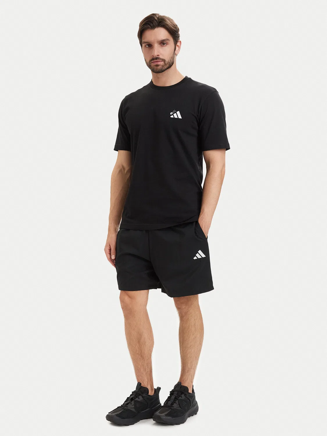Мужская футболка стандартного кроя Sushi Graphic Adidas, черный — фото 2