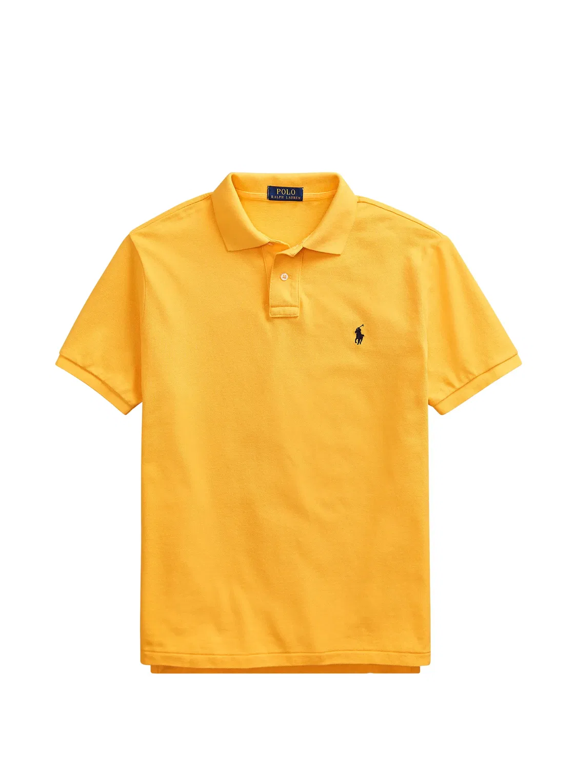 Поло из хлопка желтого цвета Polo Ralph Lauren, желтый