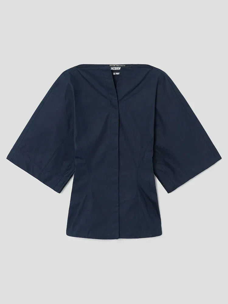 Рубашка с коротким рукавом La Chemise Moisson JACQUEMUS, Navy