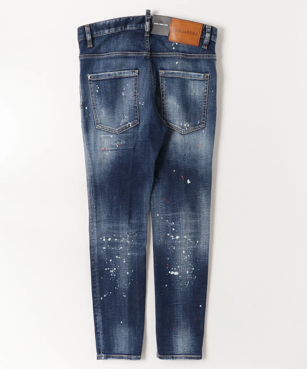 Мужские джинсы скинни с принтом Supertwinky Jean Medium Easy Wash DSQUARED2, Blue — фото 2