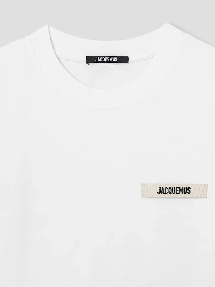 Футболка с логотипом Gros Grain JACQUEMUS, White — фото 3