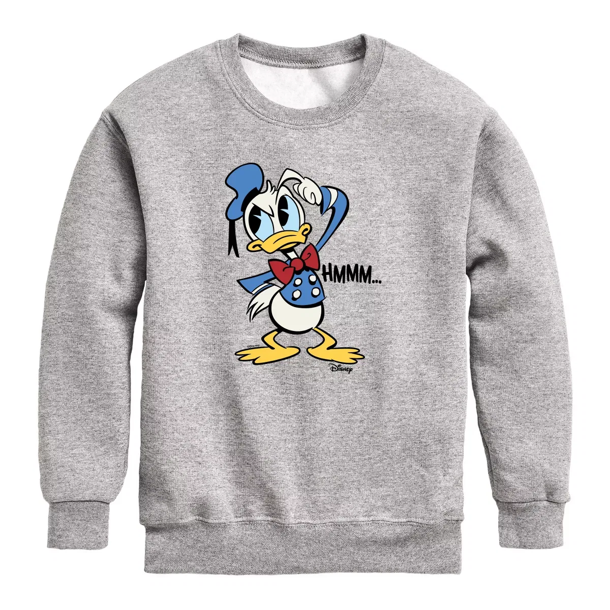 Детское свитшот для мальчиков с принтом Hmmm Donald Disney, Natural
