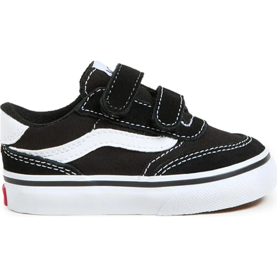 Кроссовки детские с верхом из кожи и сетки Brooklyn LS V Vans, Черный